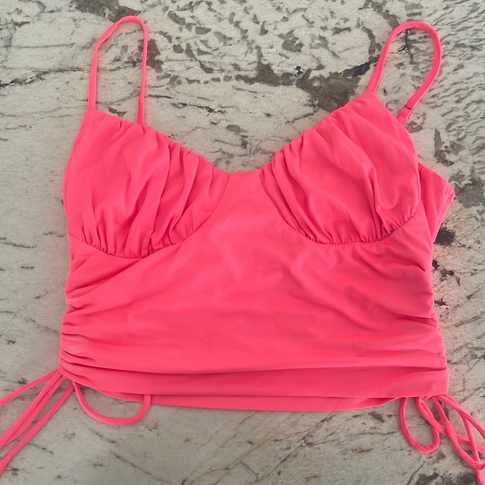 Pink going out tank